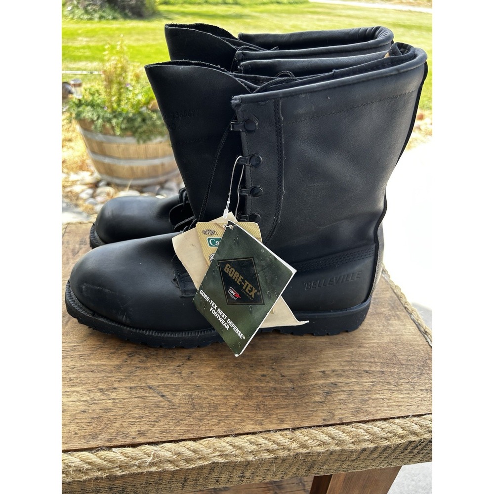 Belleville Gore-Tex Military Boots Men 12-12.5 W XW Black New w Tags - Picture 4 of 7